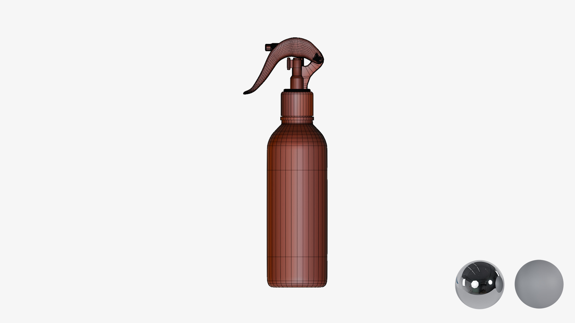 Cosmetic Spray Bottle  Low-poly 3D model_4