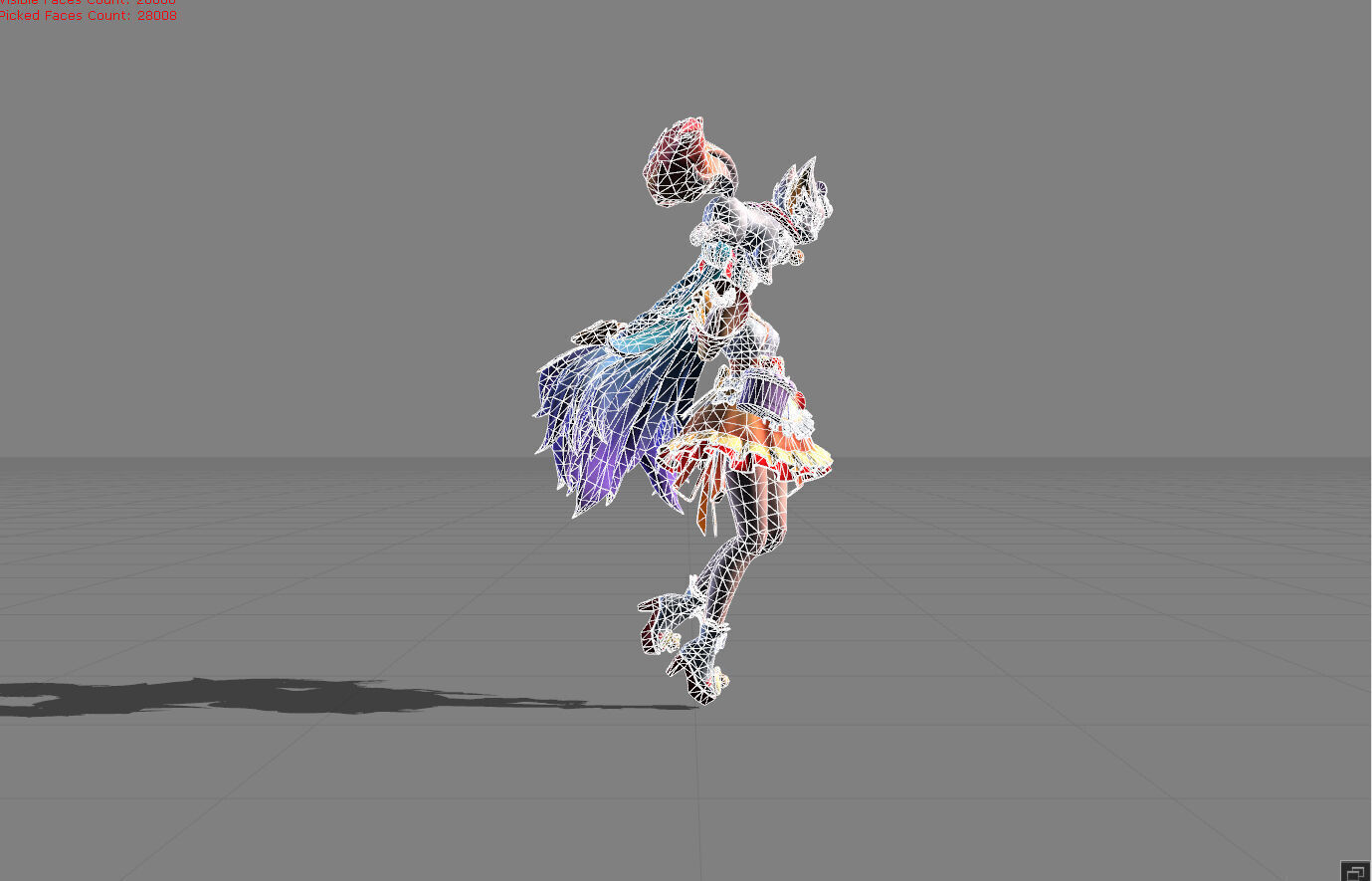 Floryn Yatai Waitress Low-poly 3D model_1