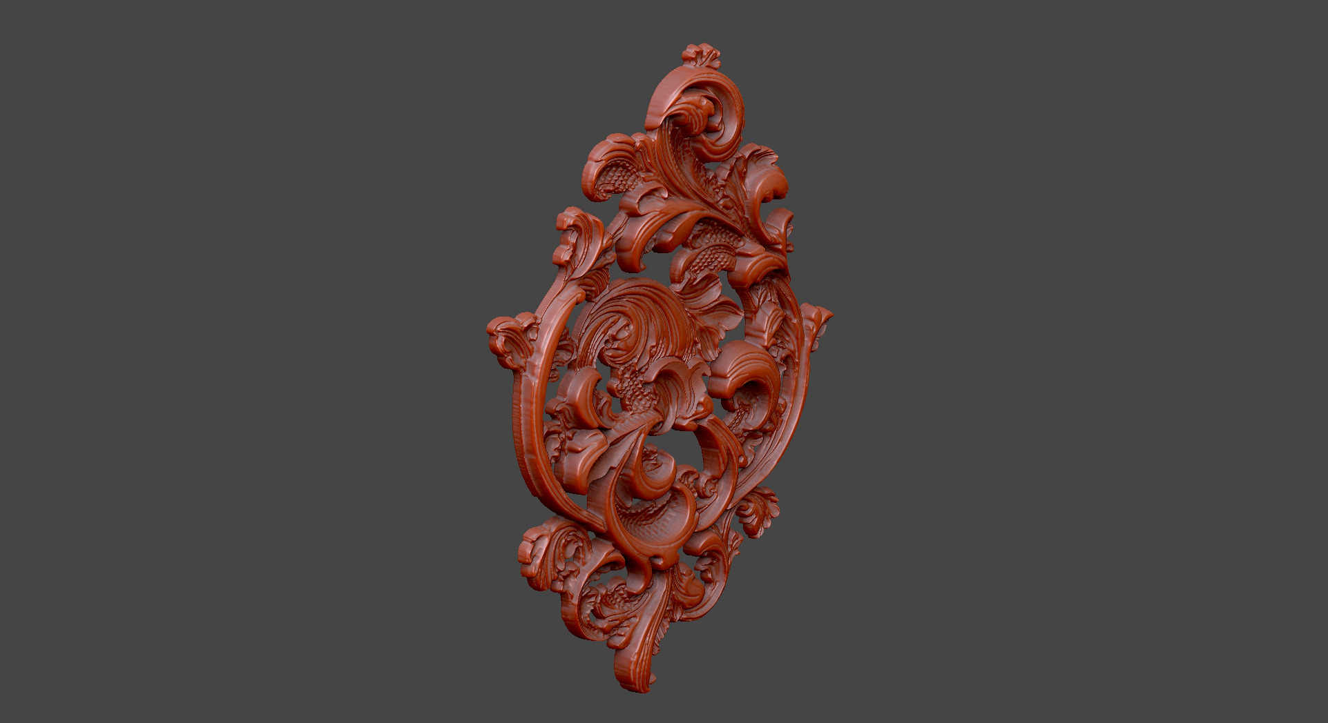 floral flower gothic design climbing design 3D print model_2