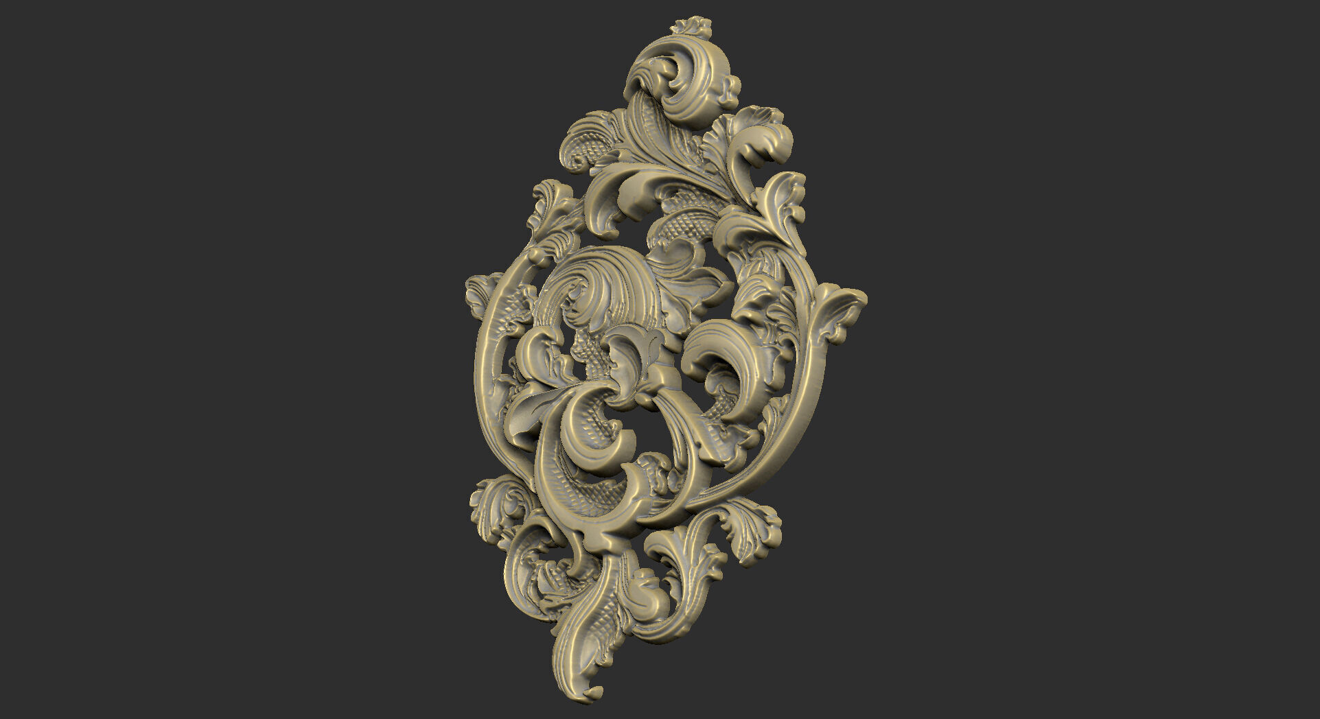 floral flower gothic design climbing design 3D print model_1