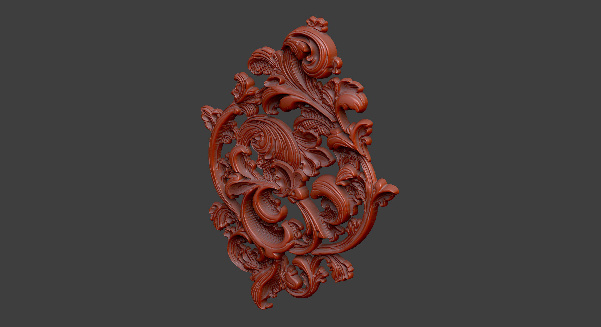 floral flower gothic design climbing design 3D print model_3