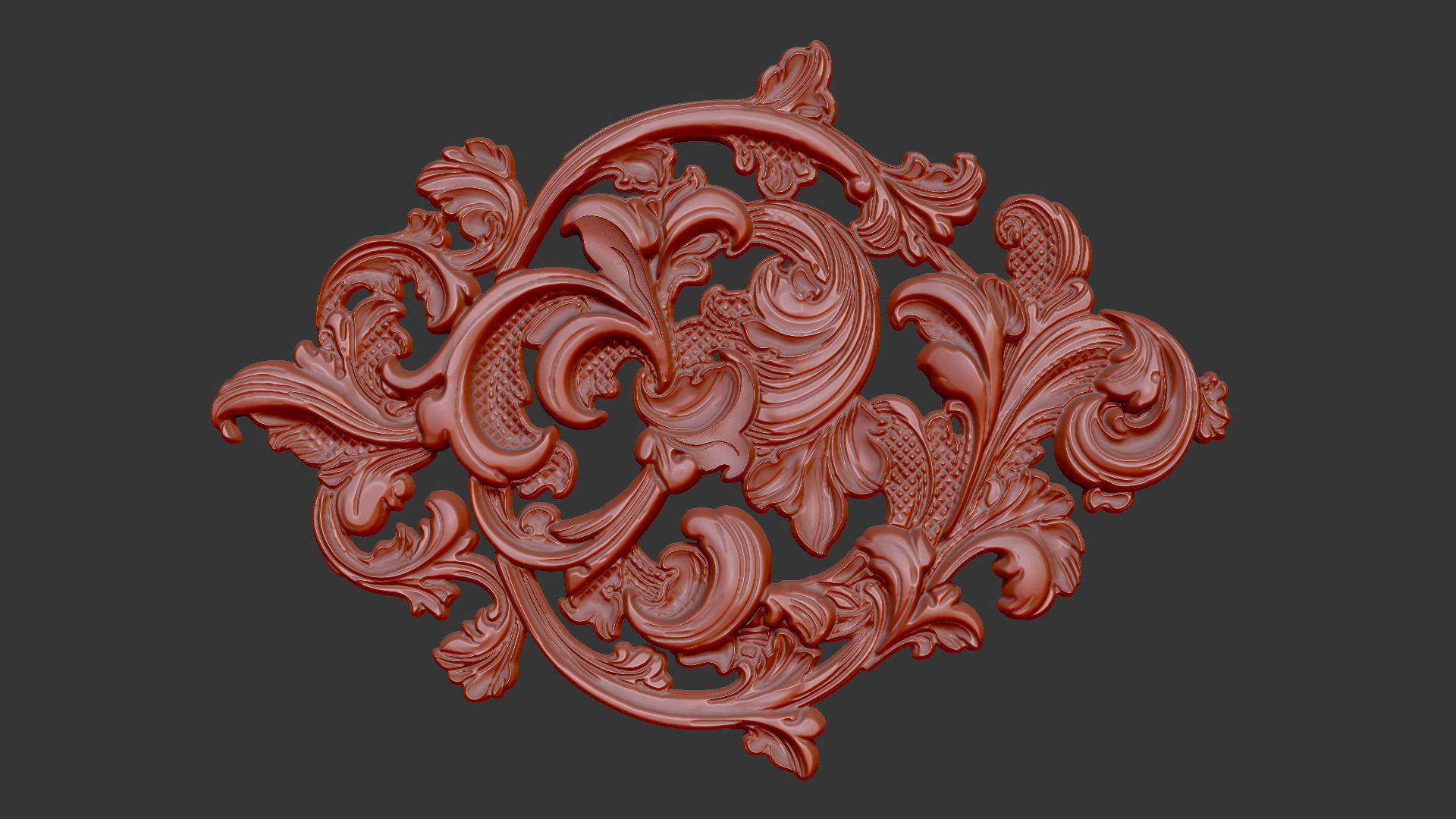 floral flower gothic design climbing design 3D print model_4