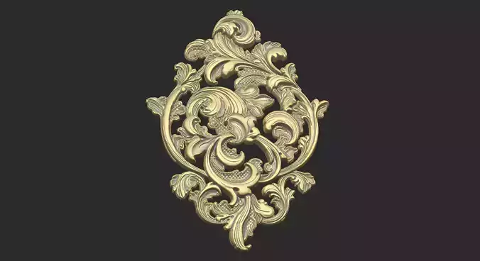 floral flower gothic design climbing design 3D print model