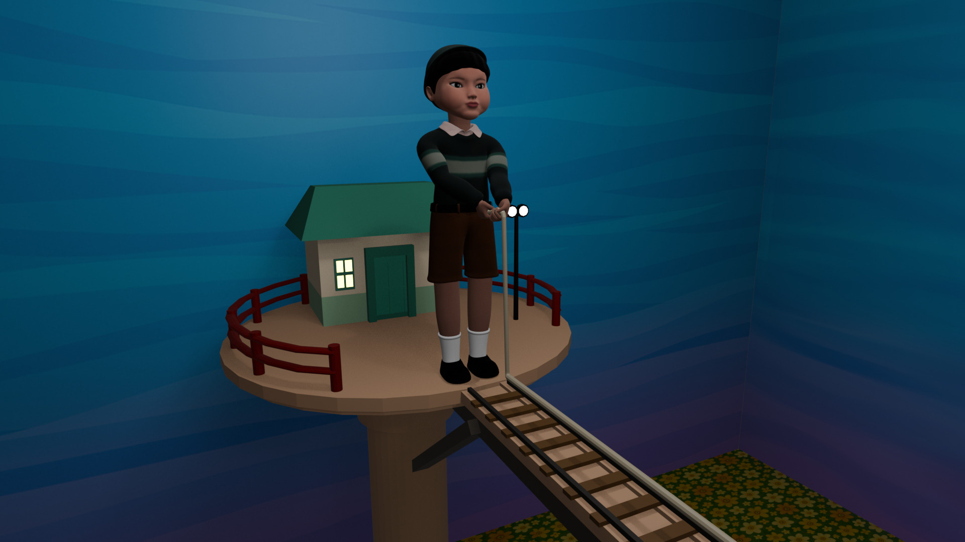 Squid Game Season 3 Jump Rope Game - The dolls are not included Low-poly 3D model_2