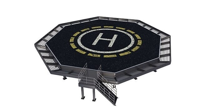 Heliport 3D model