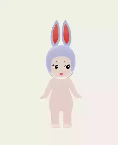  Little Bunny Figurine  Cute Character Design