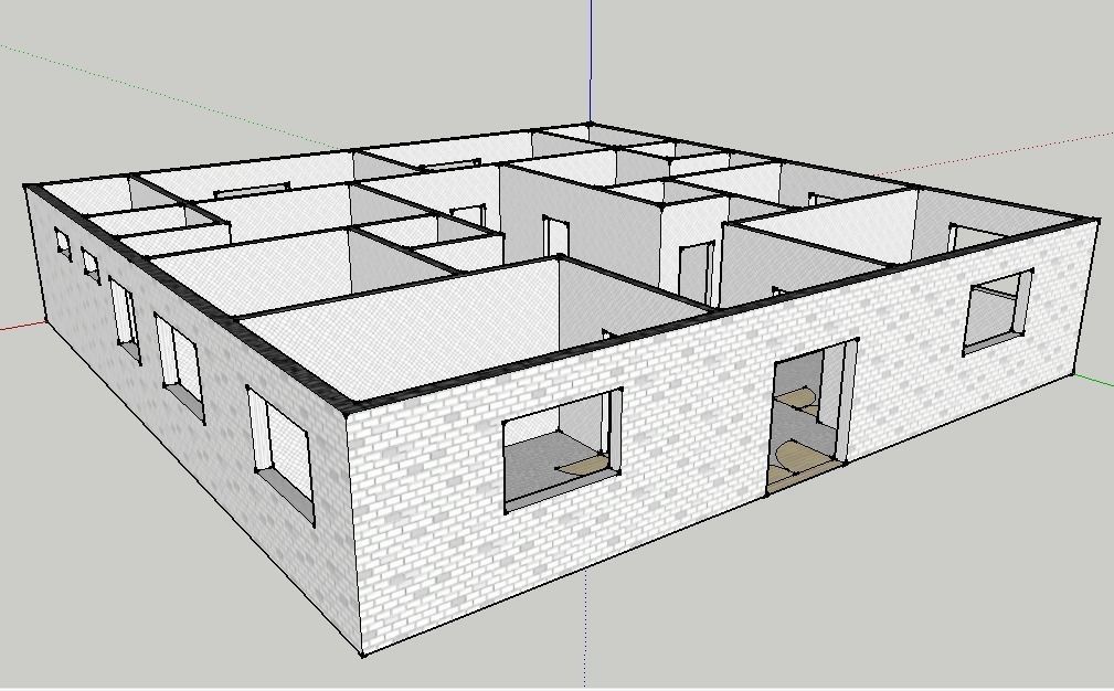 Open Floor Plan 3D model_4