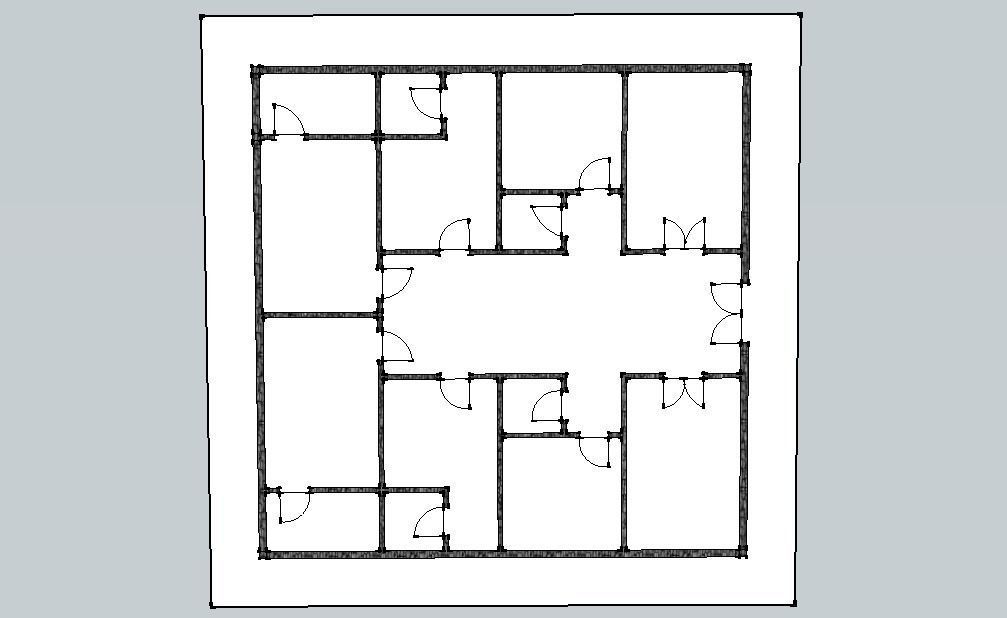 Open Floor Plan 3D model_1