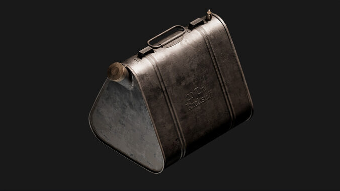 Fuel Canister Low-poly 3D model
