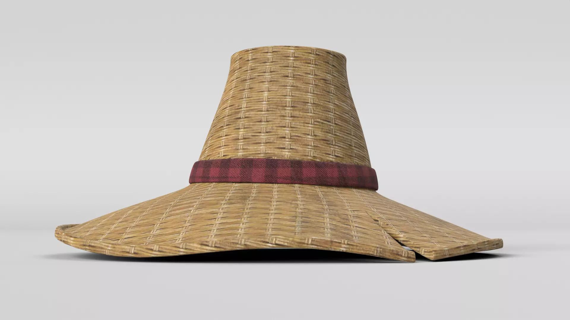 Straw Hat Low-poly 3D model