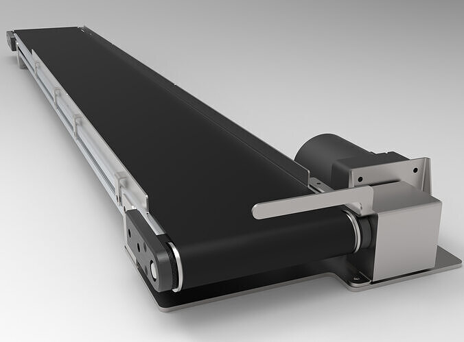Table Top Belt Conveyor Low-poly 3D model