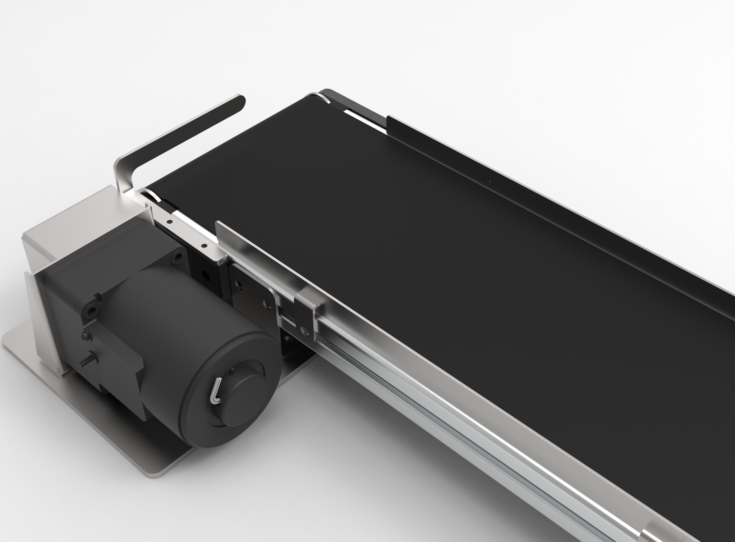 Table Top Belt Conveyor Low-poly 3D model_4