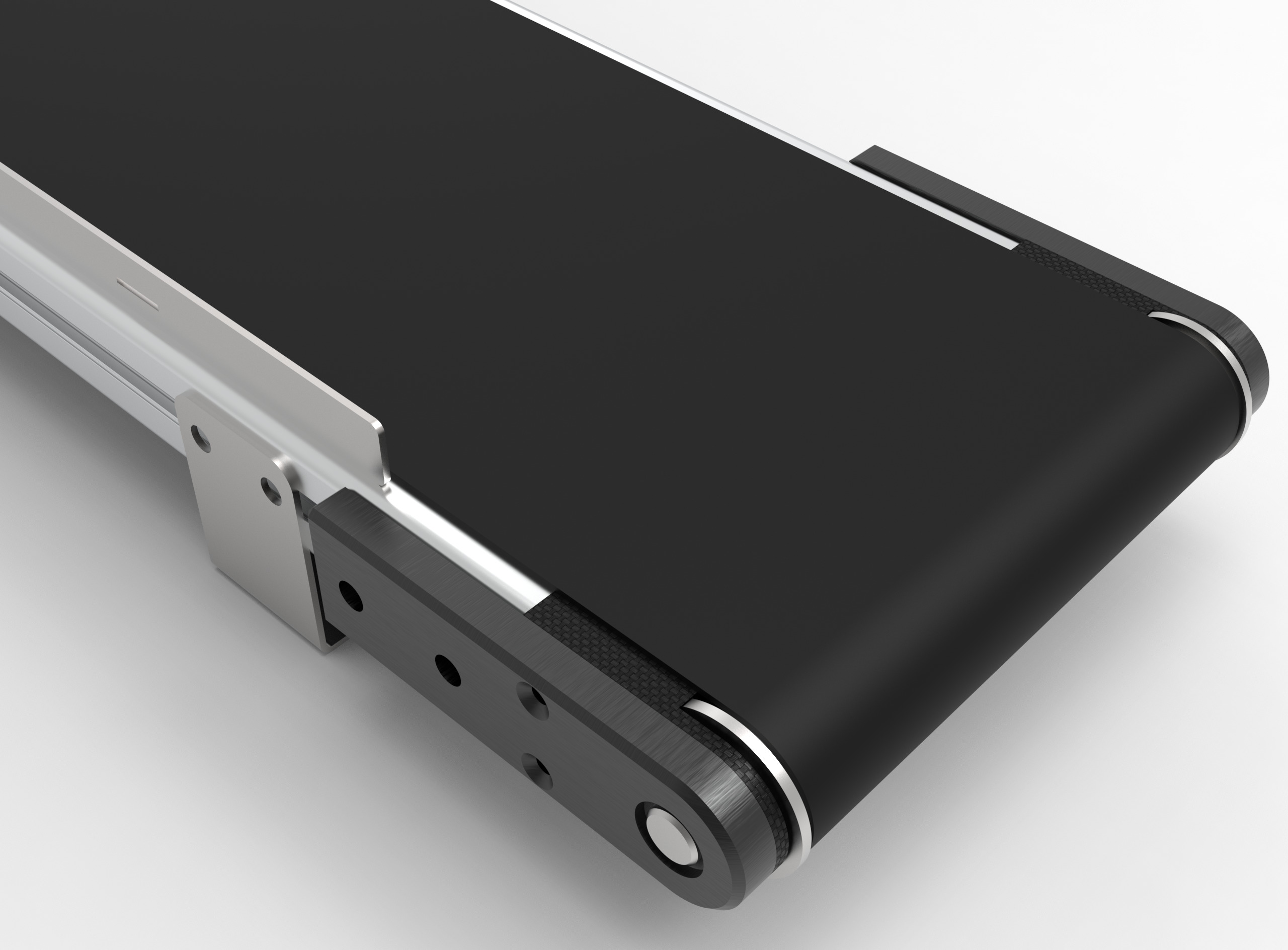 Table Top Belt Conveyor Low-poly 3D model_3