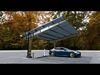 L Type 2 Car Solar Carport 3D model_1