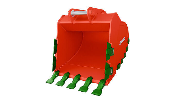 ESCO SXDP Construction Buckets for Hydraulic Excavators Low-poly 3D model