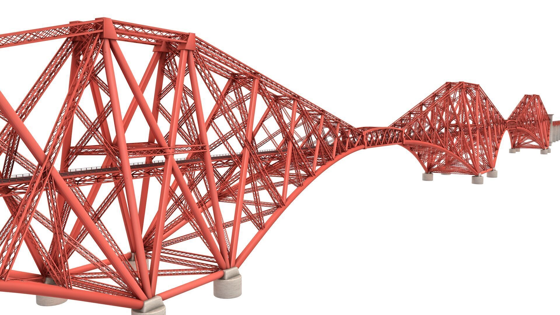 Forth Bridge 3D model_2
