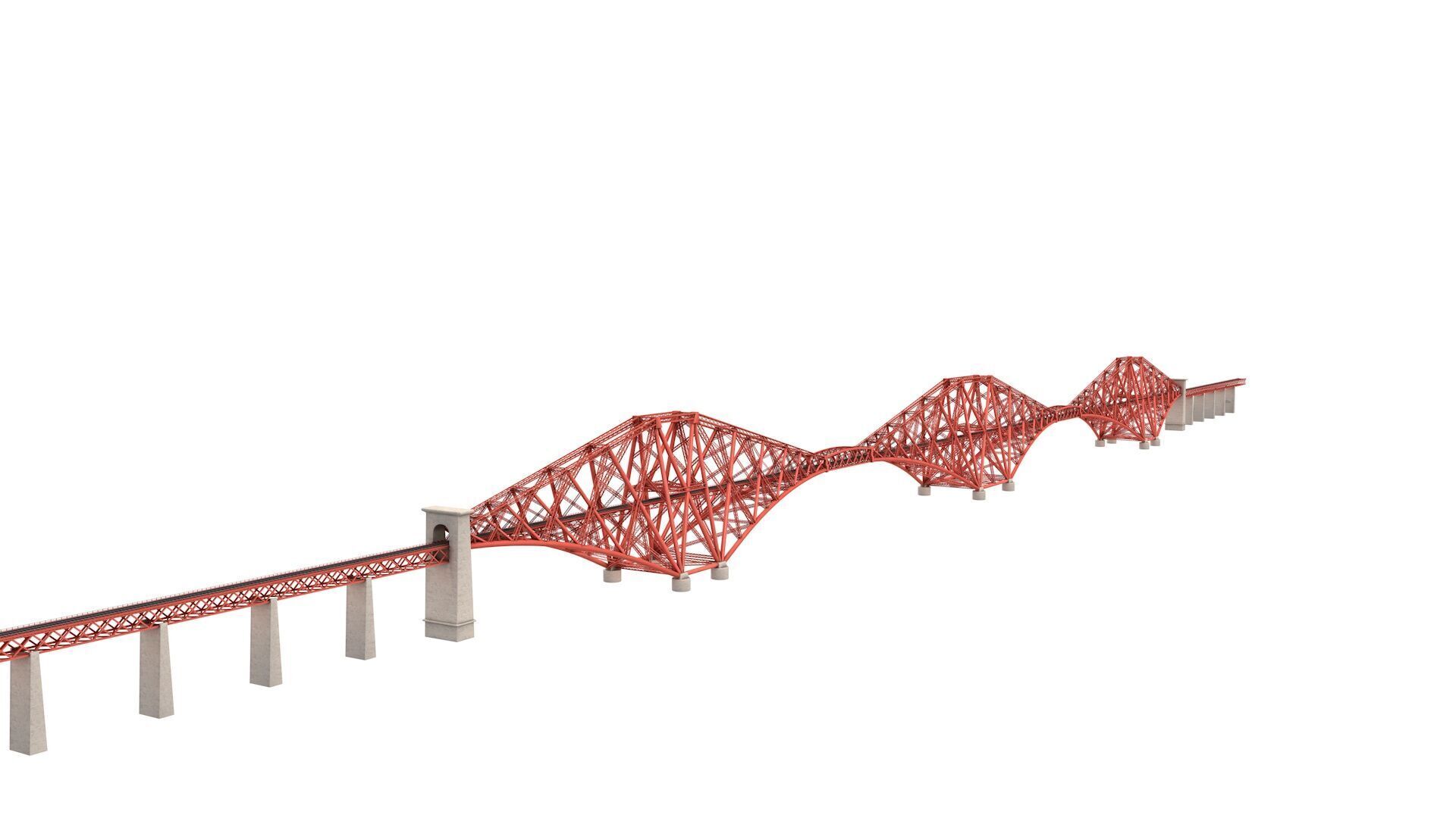 Forth Bridge 3D model_4