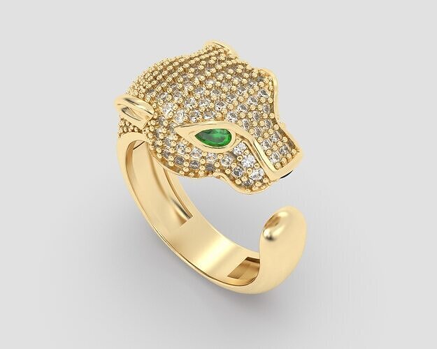 Panther Ring 3D print model