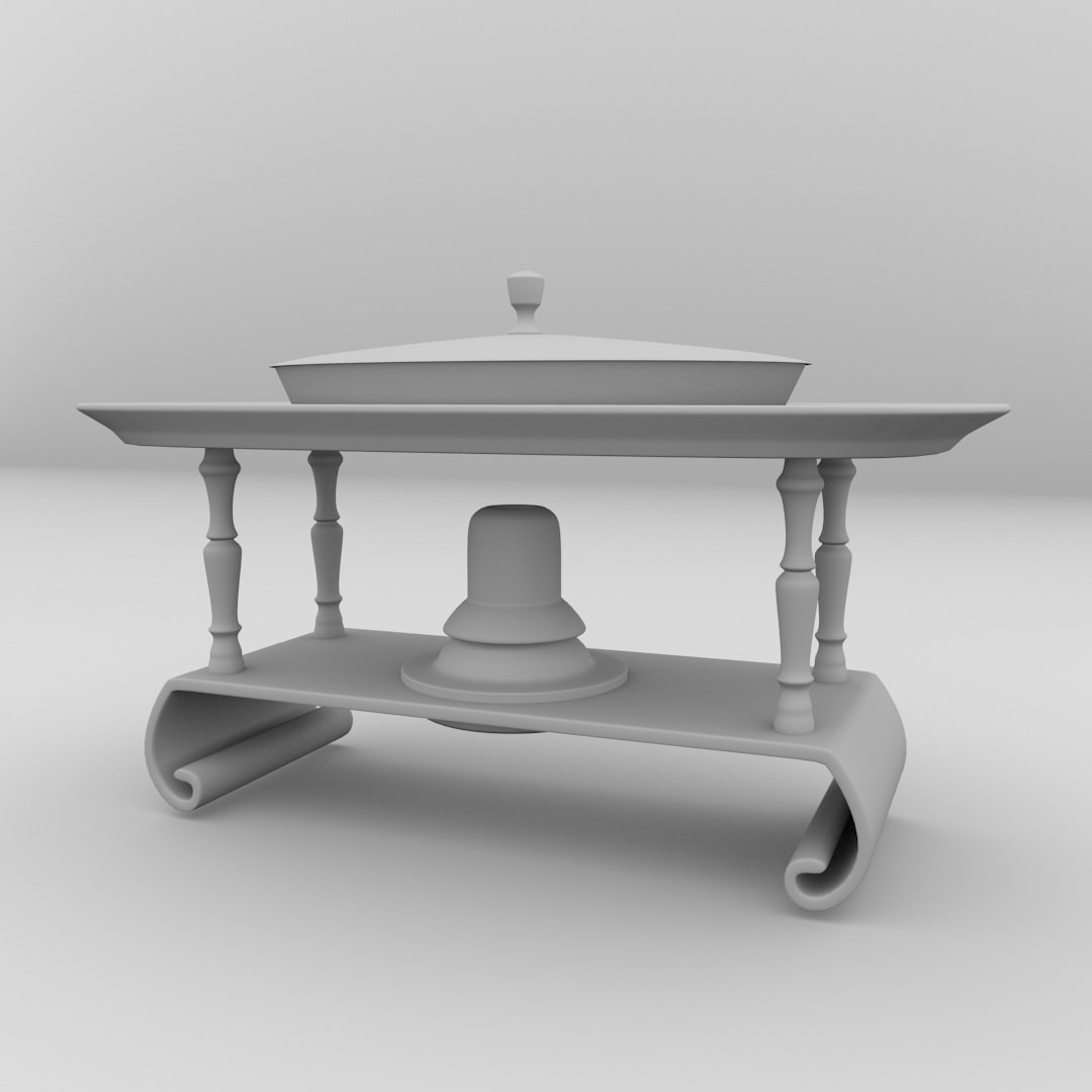 Chafing Dish Stand 3D model_3