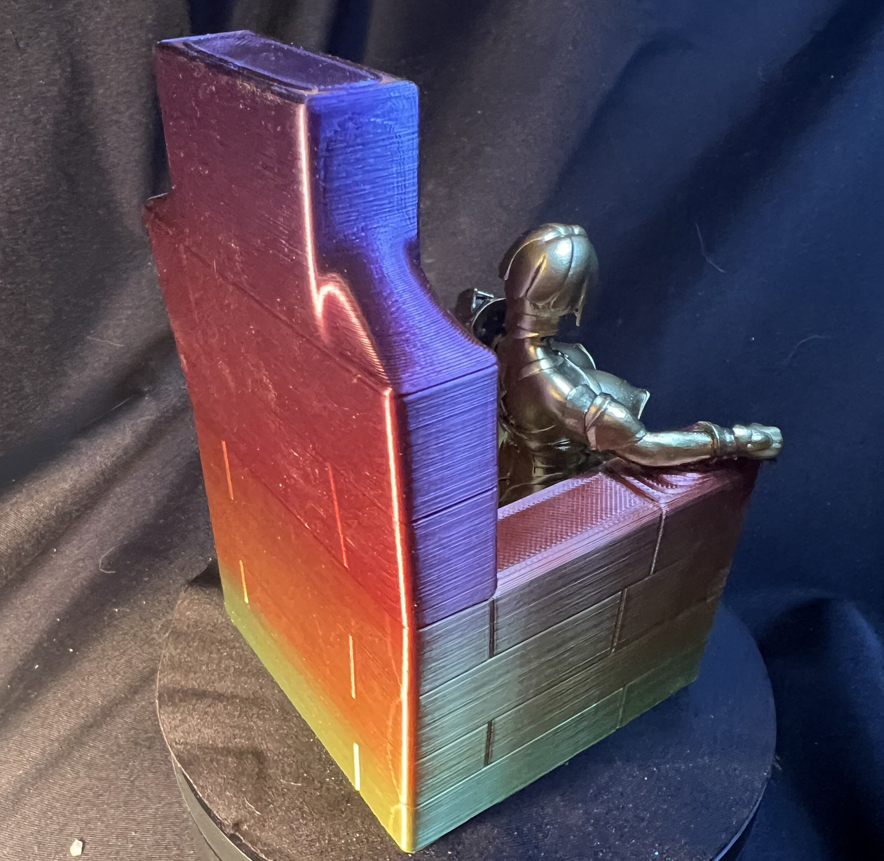 Voluptuous Warrior Queen on Throne 3D print model_6