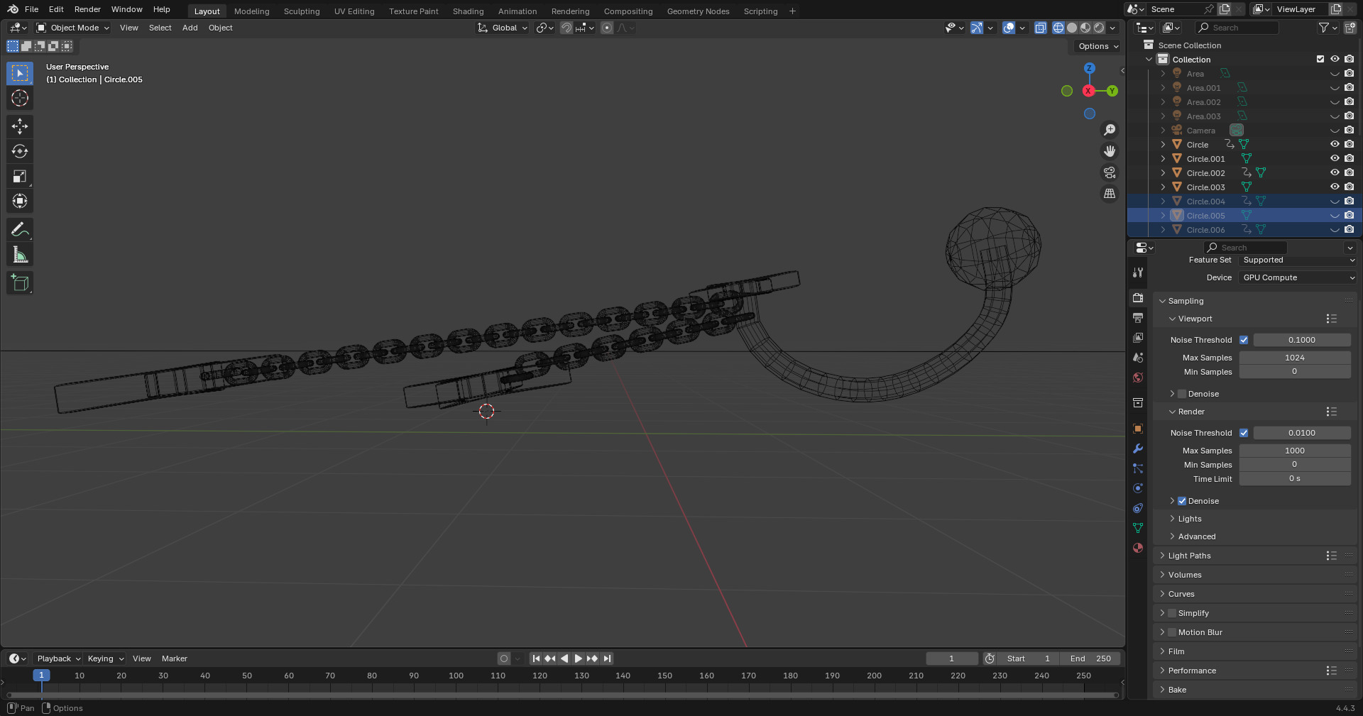 Star Earrings 3D model_6