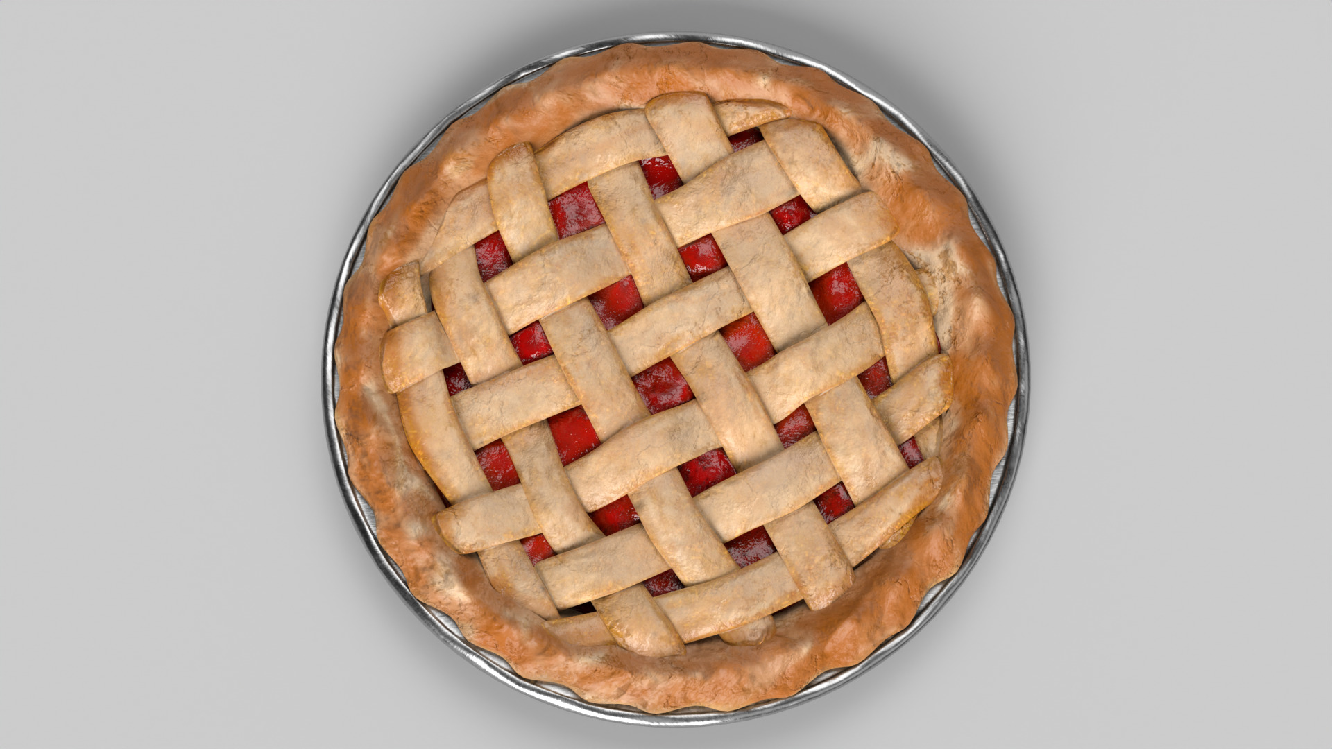 Cherry Pie 3D model_3