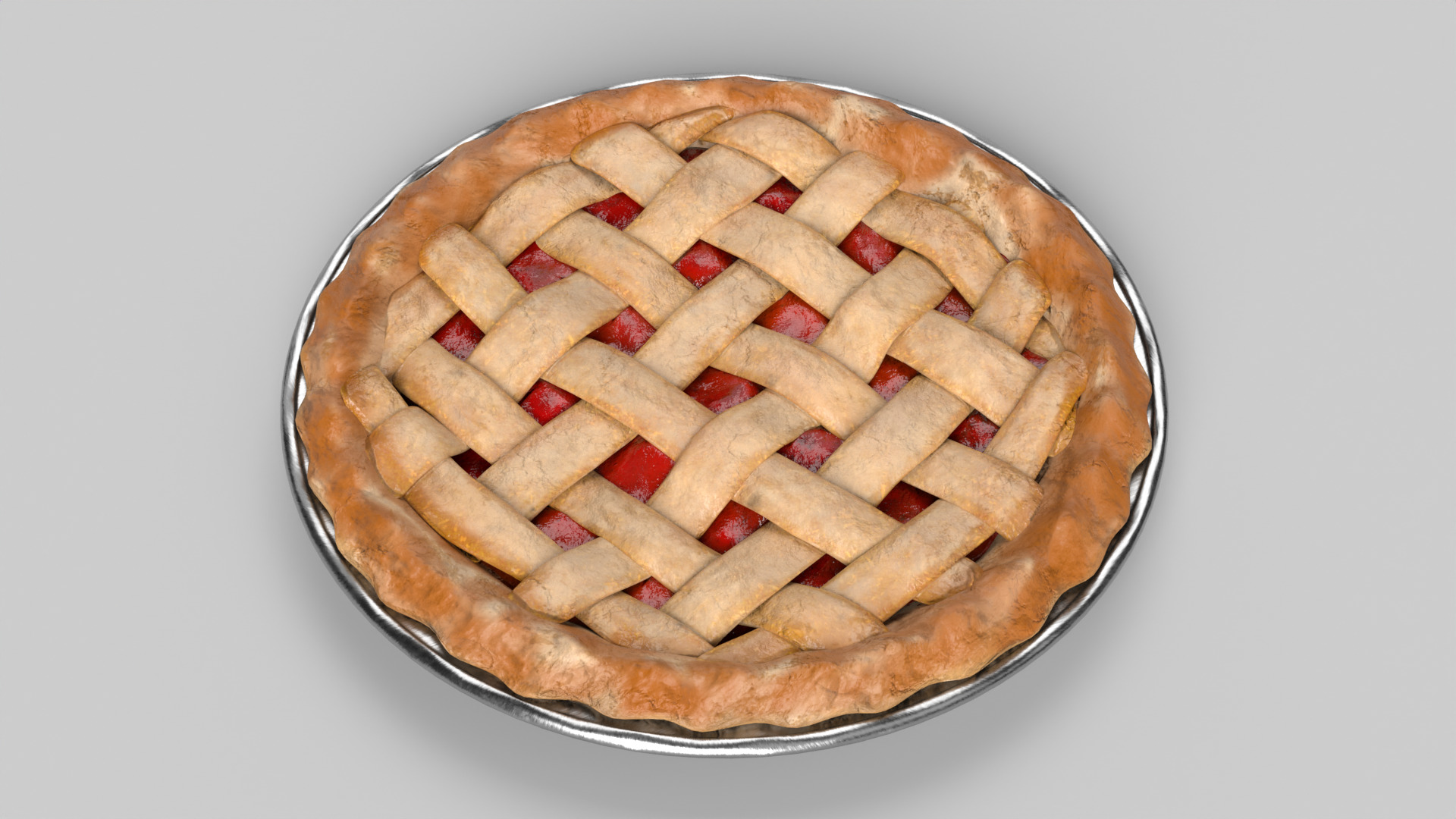 Cherry Pie 3D model_1