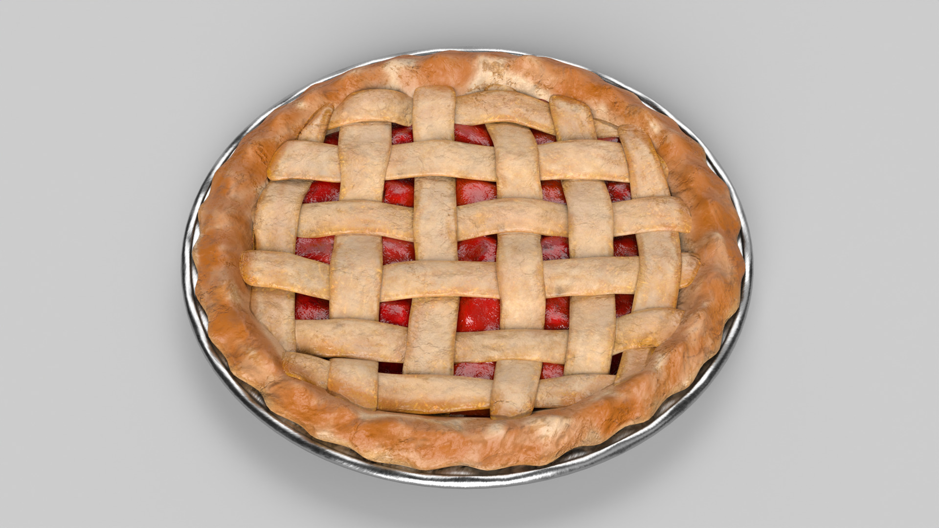 Cherry Pie 3D model_4
