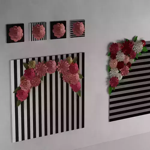 3D MODEL  FLOWER WALL DECOR 3D model