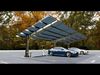 L Type 4 Car Solar Carport 3D model_1