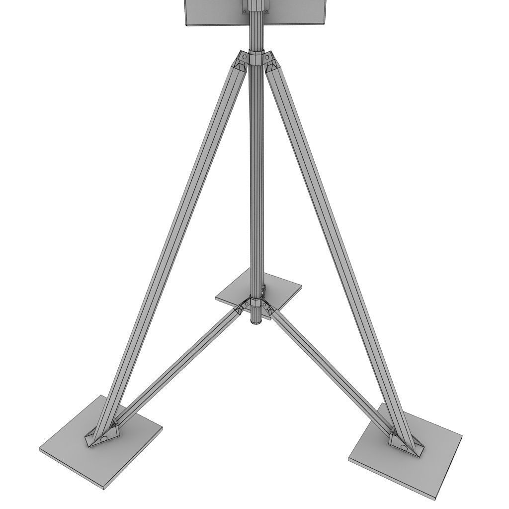 Weather meteo station high detail 3D model_15