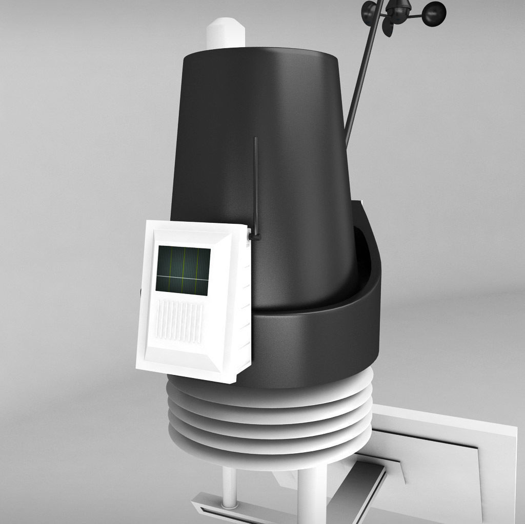 Weather meteo station high detail 3D model_4
