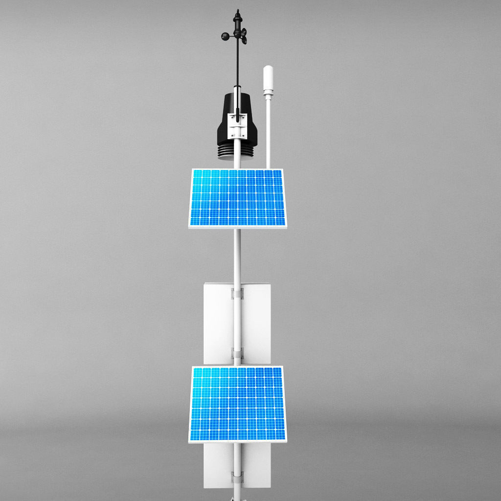 Weather meteo station high detail 3D model_2