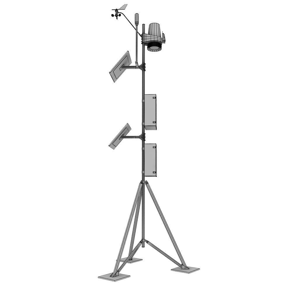 Weather meteo station high detail 3D model_14