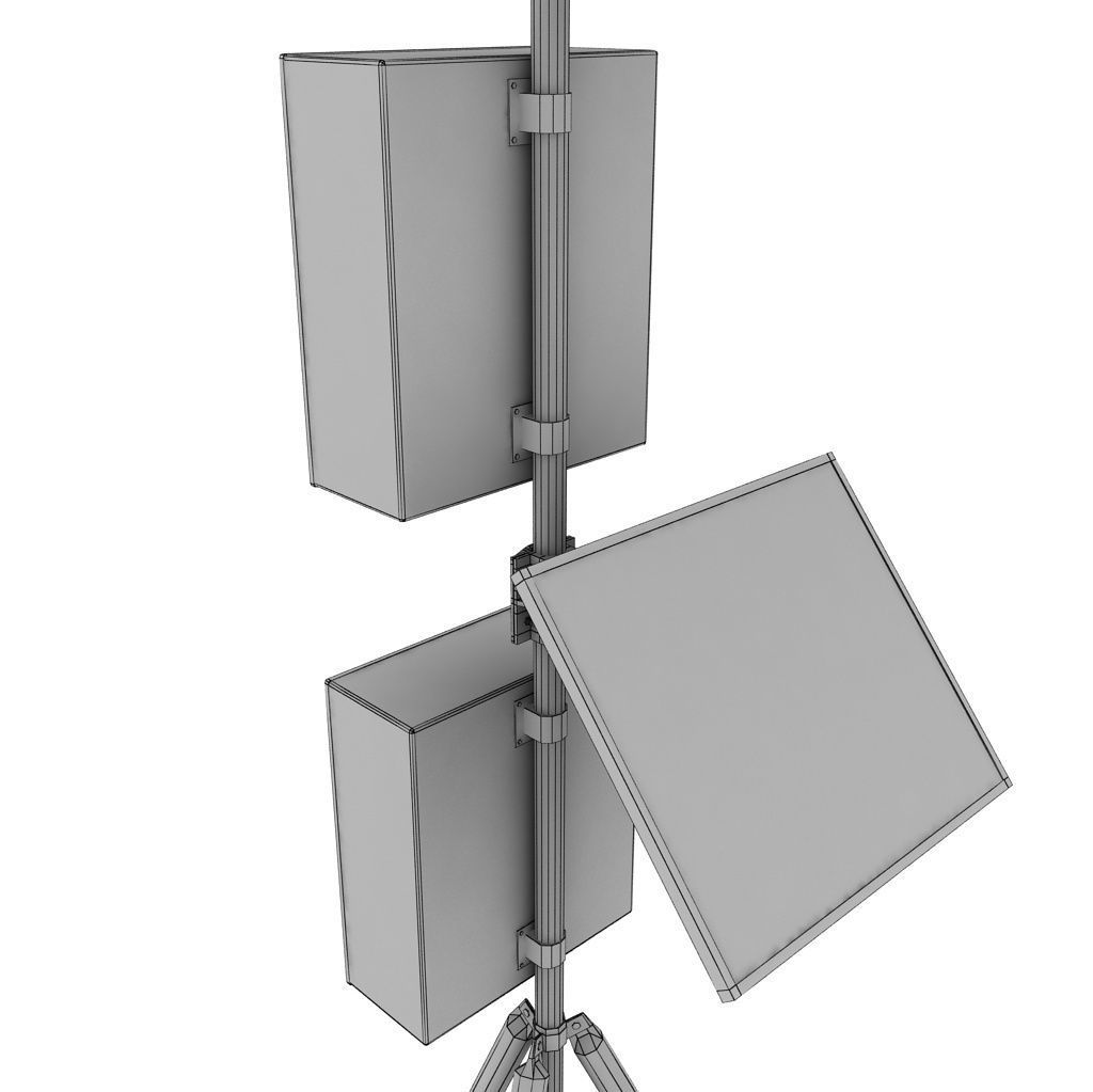 Weather meteo station high detail 3D model_16