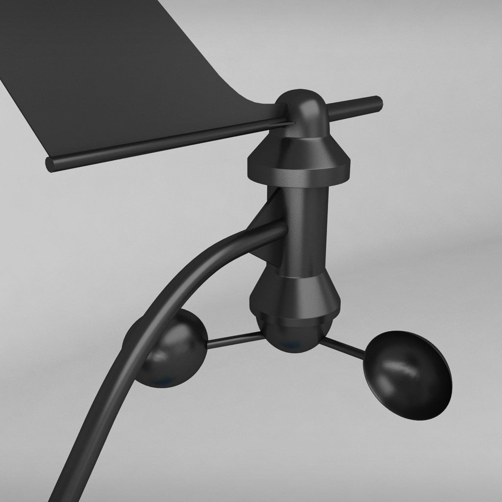 Weather meteo station high detail 3D model_7