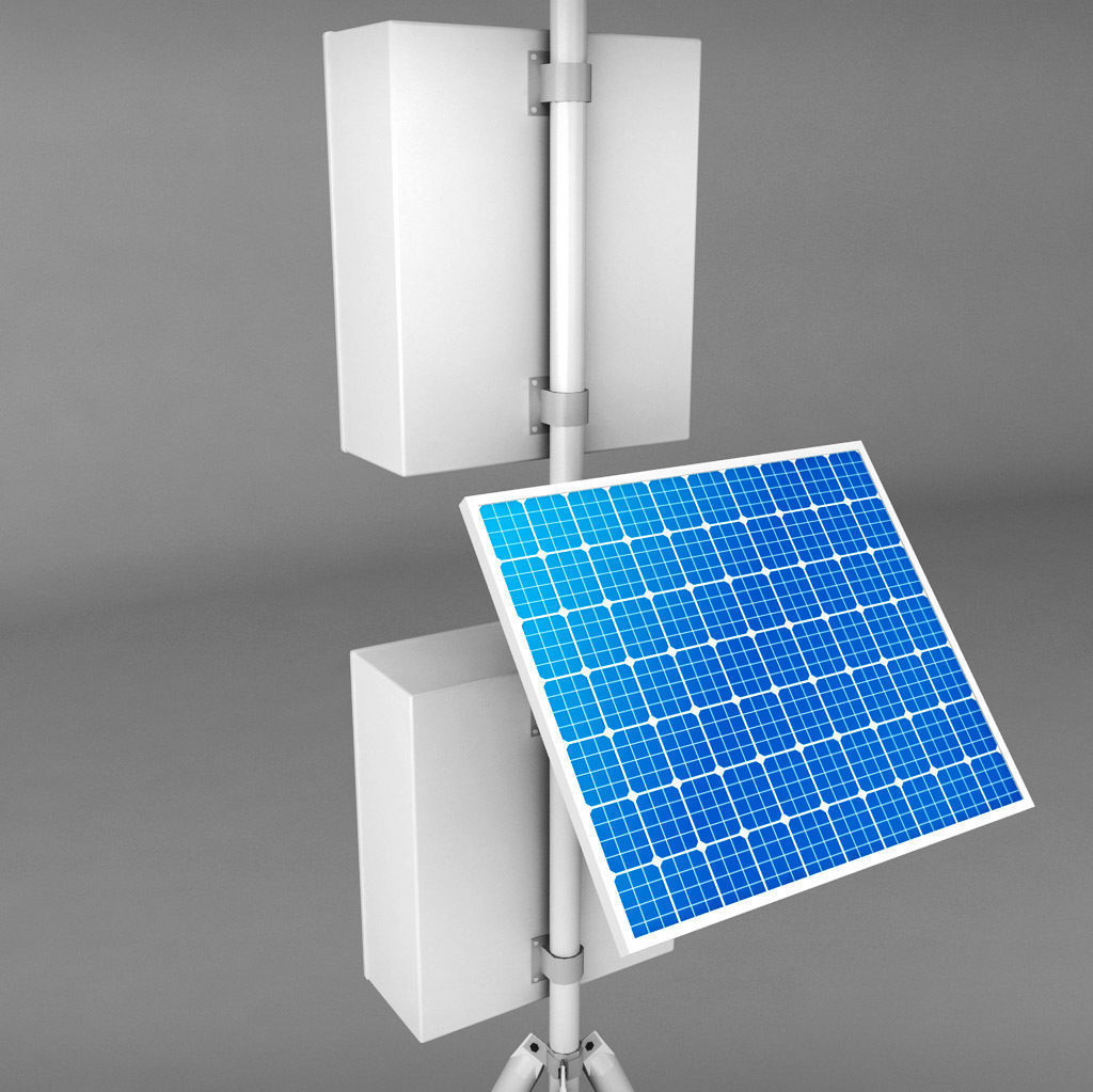 Weather meteo station high detail 3D model_8