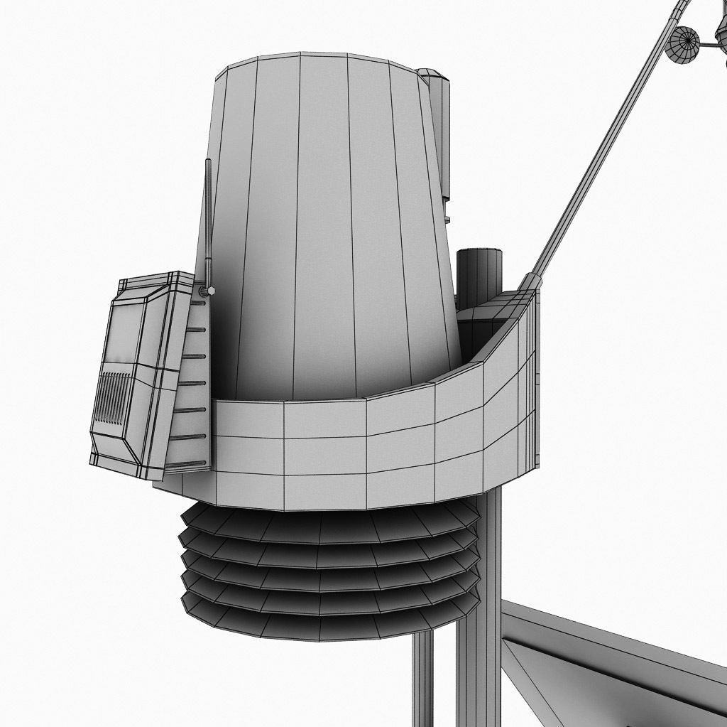 Weather meteo station high detail 3D model_18