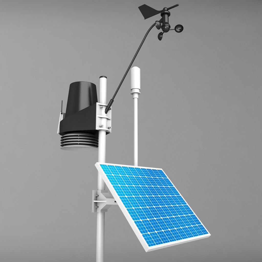 Weather meteo station high detail 3D model_6