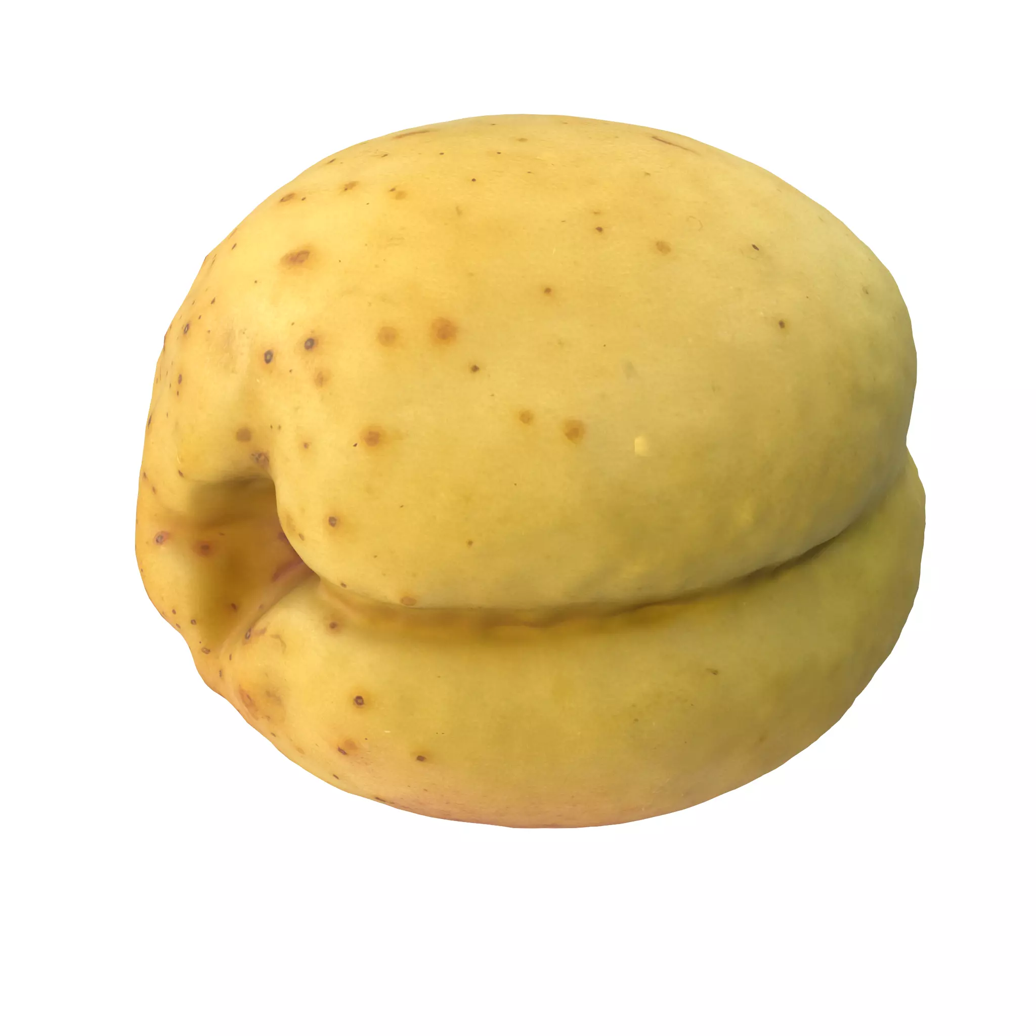 Apricot Low-poly 3D model_0