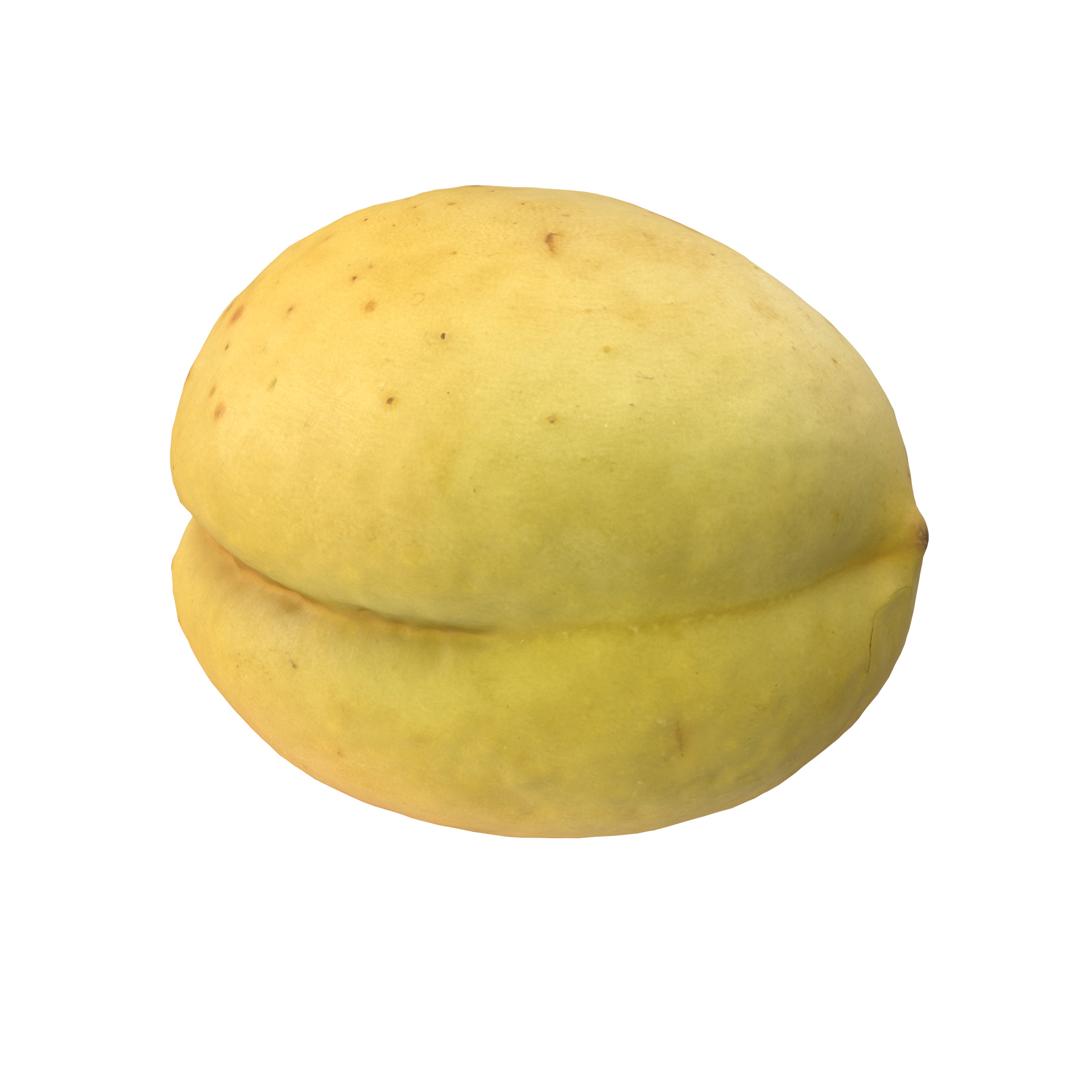 Apricot Low-poly 3D model_1