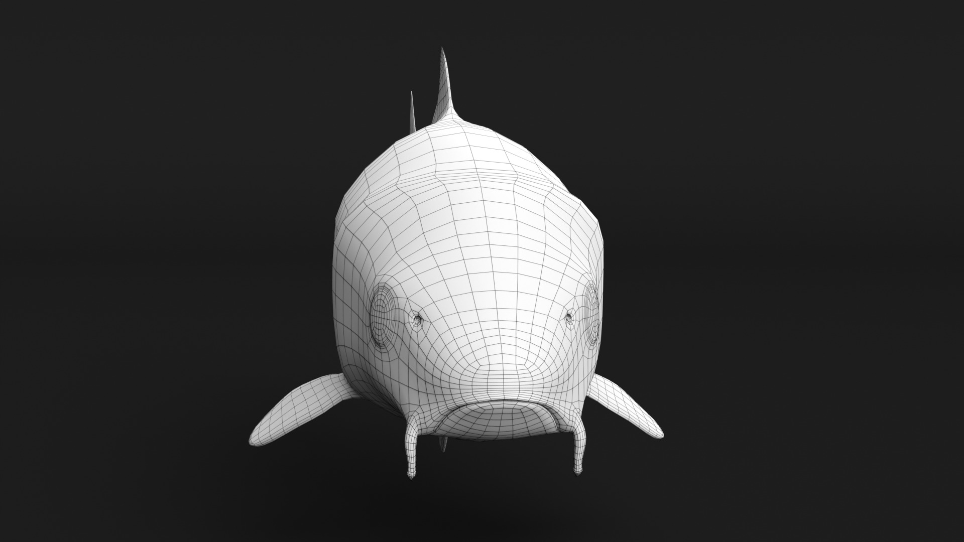 Koi Fish Low-poly 3D model_12