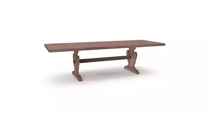 Chris Natural Wood Dining Table