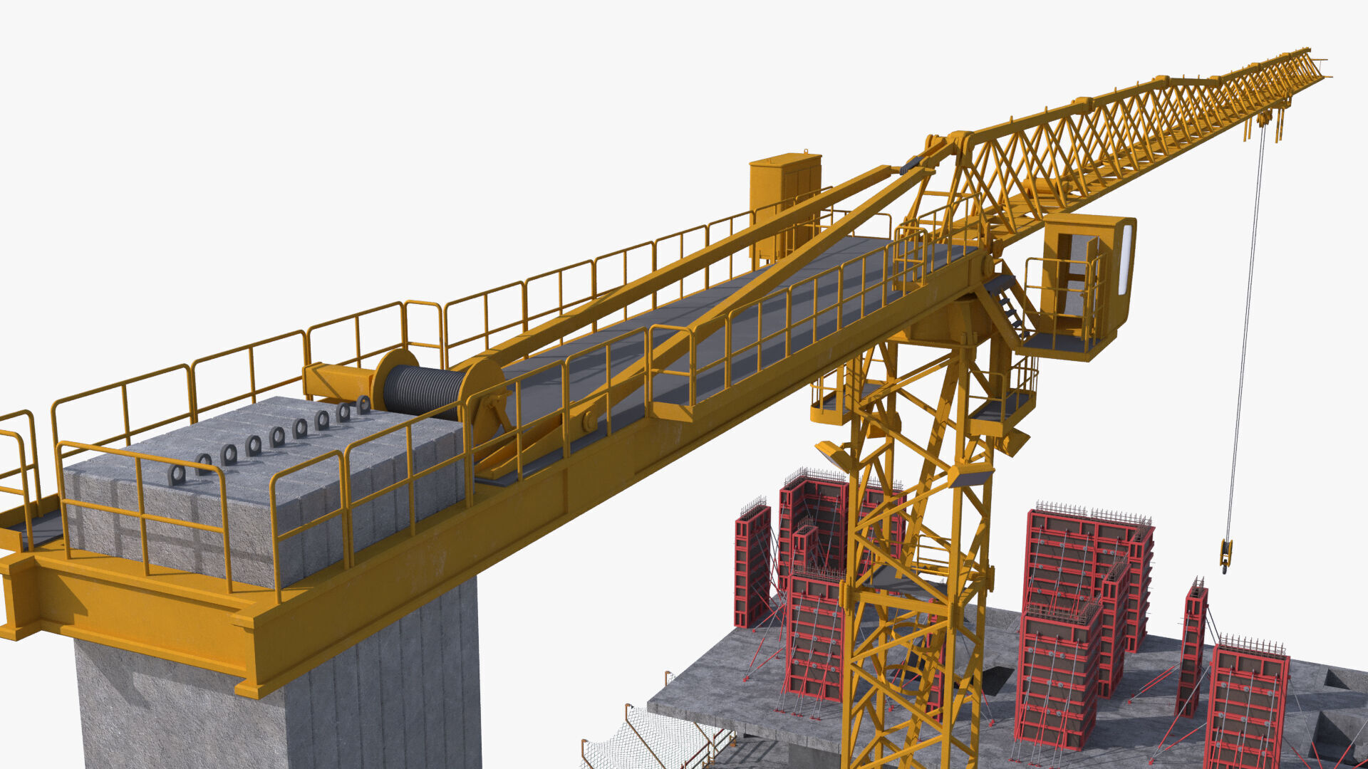 Under Construction Scene Low-poly 3D model_9