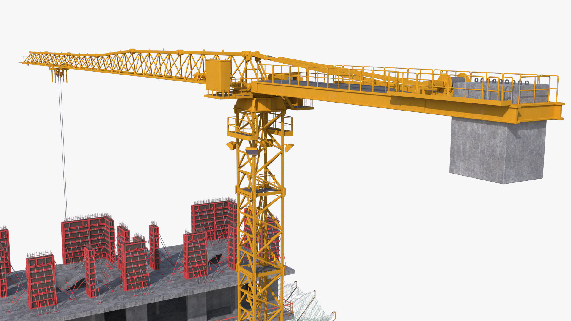 Under Construction Scene Low-poly 3D model_10