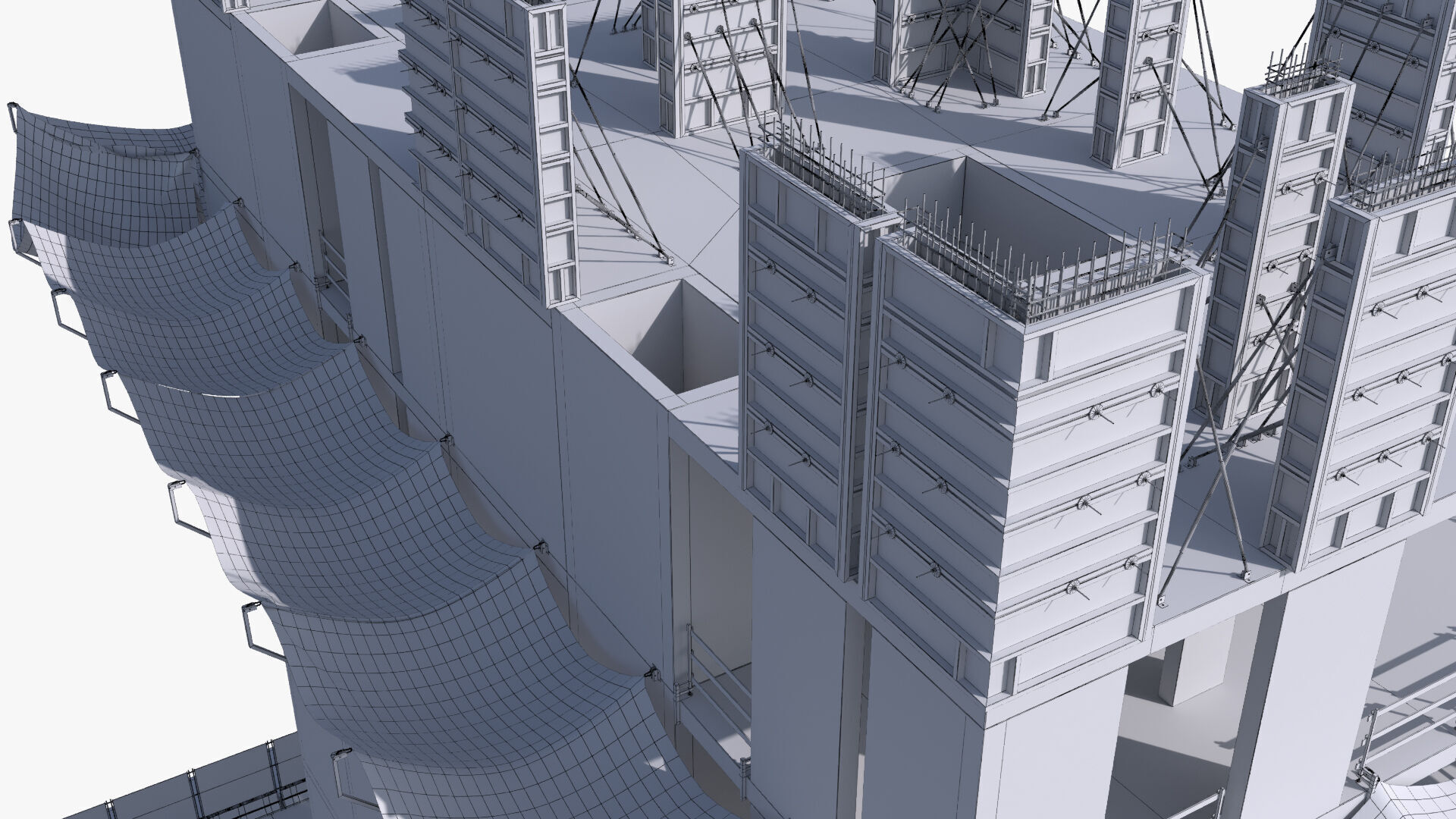 Under Construction Scene Low-poly 3D model_18