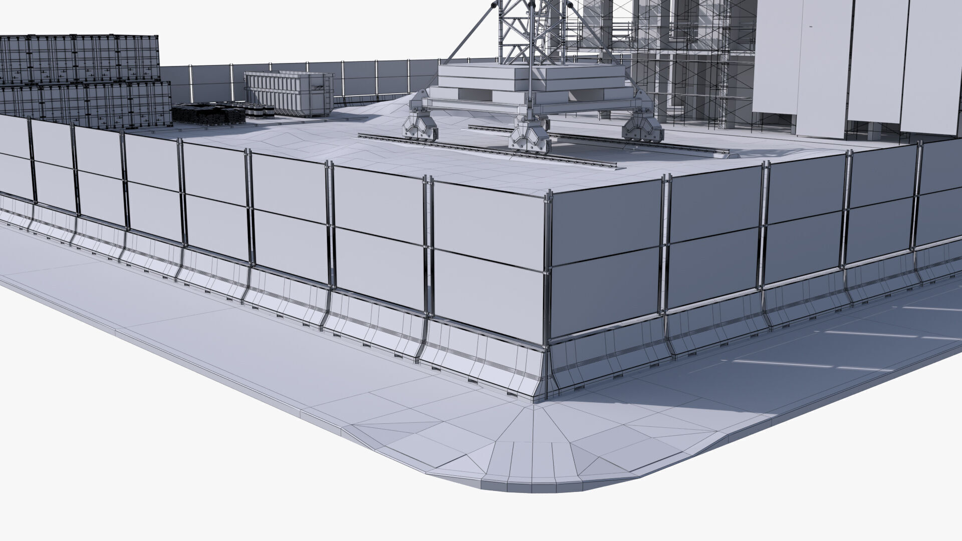 Under Construction Scene Low-poly 3D model_20