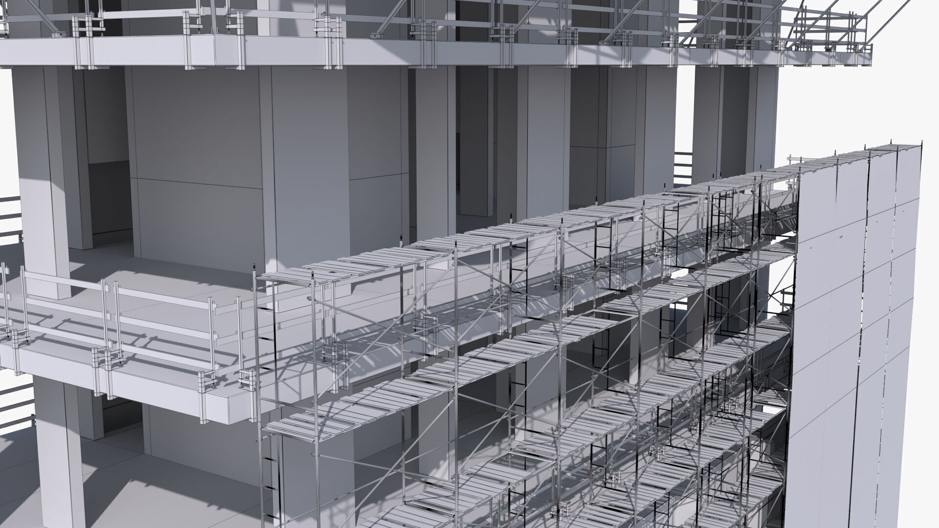 Under Construction Scene Low-poly 3D model_16