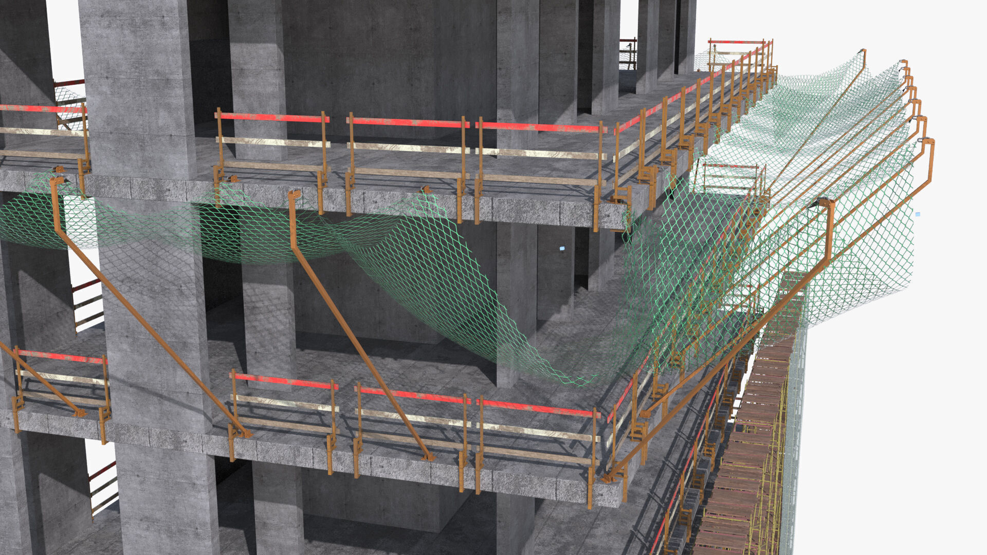 Under Construction Scene Low-poly 3D model_14