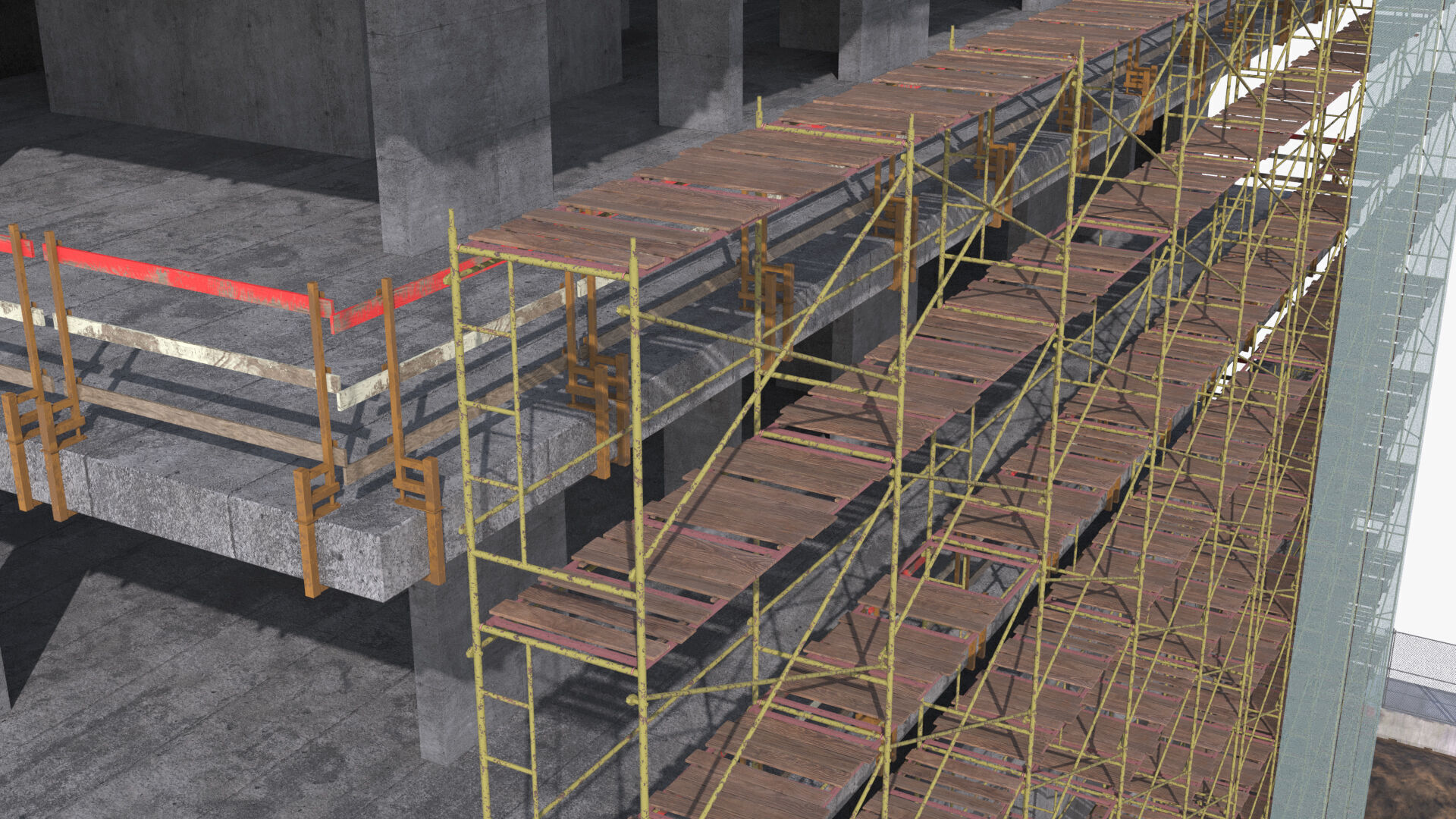 Under Construction Scene Low-poly 3D model_15